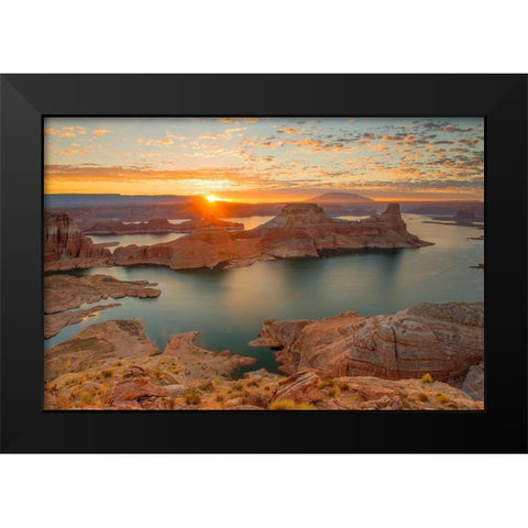 Gunsight Sunrise Black Modern Wood Framed Art Print by Gavrilis, John