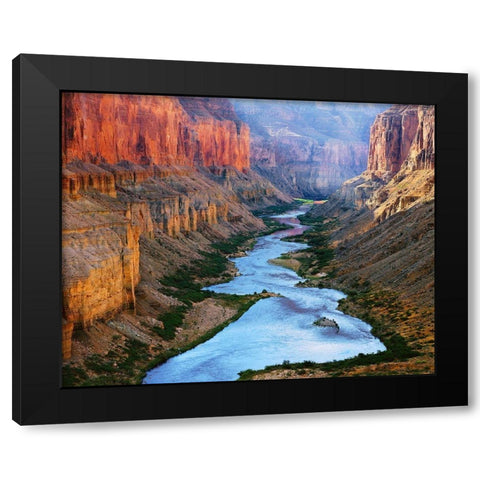 Mile 52 Colorado River Black Modern Wood Framed Art Print by Gavrilis, John
