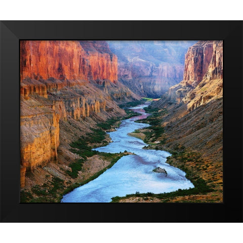 Mile 52 Colorado River Black Modern Wood Framed Art Print by Gavrilis, John