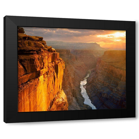 Toroweap Sunrise Black Modern Wood Framed Art Print by Gavrilis, John