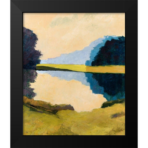 Local Reflections Black Modern Wood Framed Art Print by Gordon, Toby