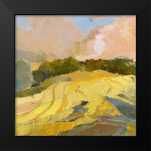 Overcast Farm Day Black Modern Wood Framed Art Print by Gordon, Toby