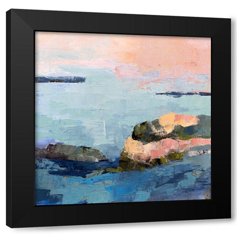 Fort Foster Black Modern Wood Framed Art Print by Gordon, Toby
