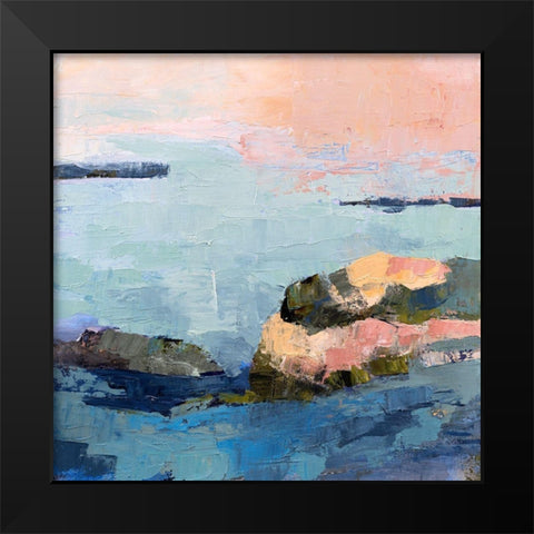 Fort Foster Black Modern Wood Framed Art Print by Gordon, Toby