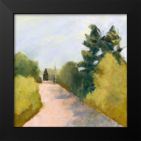Looking Back Black Modern Wood Framed Art Print by Gordon, Toby