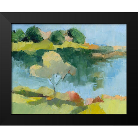 Cape Neddick Black Modern Wood Framed Art Print by Gordon, Toby