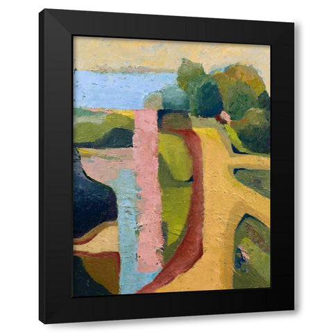 Sandy Hill Farm Black Modern Wood Framed Art Print with Double Matting by Gordon, Toby
