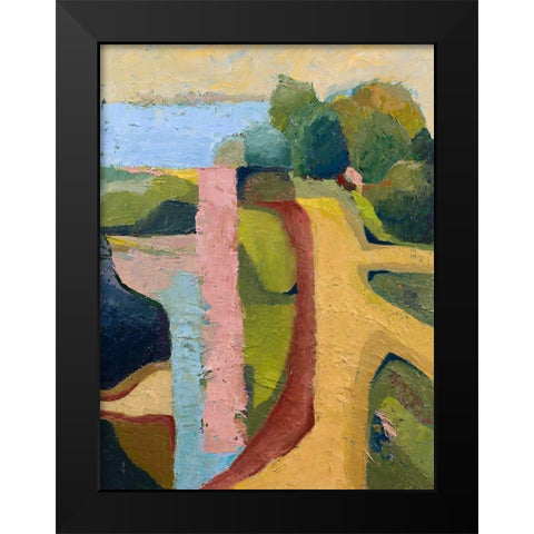 Sandy Hill Farm Black Modern Wood Framed Art Print by Gordon, Toby