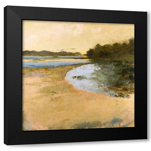 Brave Boat Harbor Black Modern Wood Framed Art Print with Double Matting by Gordon, Toby
