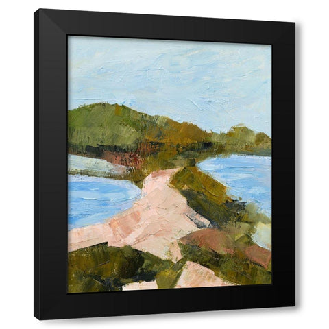 Edge of the Ocean Black Modern Wood Framed Art Print with Double Matting by Gordon, Toby