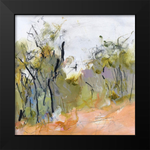 Fire Trail to Hanging Rock Black Modern Wood Framed Art Print by Gordon, Ann