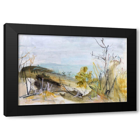 Over The Dune, Clarkes Beach Black Modern Wood Framed Art Print by Gordon, Ann