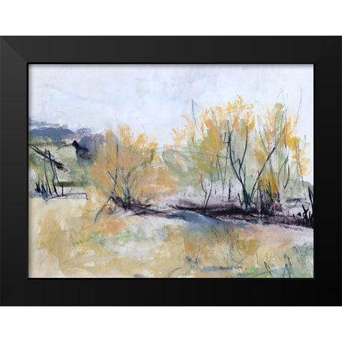 Fairlie Road Black Modern Wood Framed Art Print by Gordon, Ann