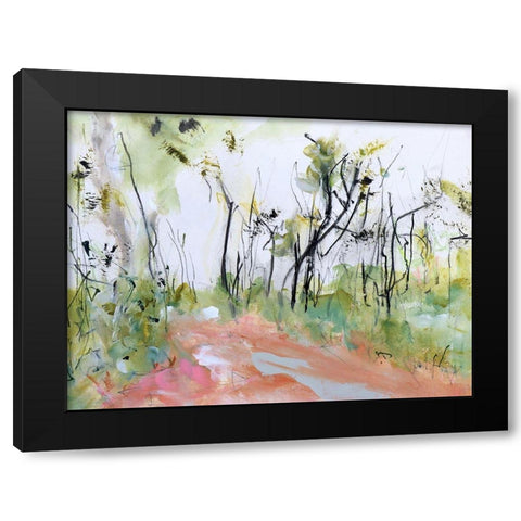 Fire Trail Through Loftus Ridge Black Modern Wood Framed Art Print by Gordon, Ann