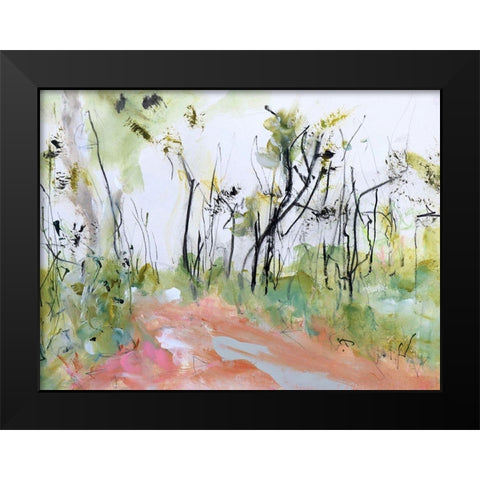 Fire Trail Through Loftus Ridge Black Modern Wood Framed Art Print by Gordon, Ann
