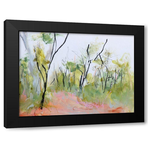 Loop Trail Through Swamp Oak Woodland Black Modern Wood Framed Art Print with Double Matting by Gordon, Ann