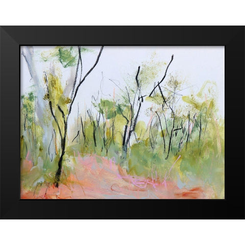 Loop Trail Through Swamp Oak Woodland Black Modern Wood Framed Art Print by Gordon, Ann