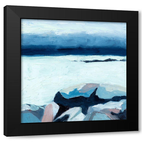 0.25 Black Modern Wood Framed Art Print by Gordon, Toby