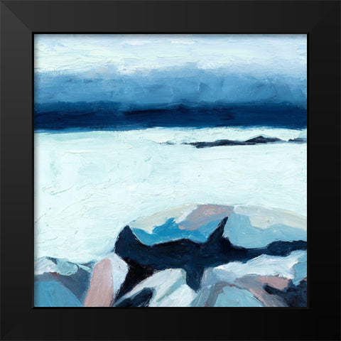 0.25 Black Modern Wood Framed Art Print by Gordon, Toby