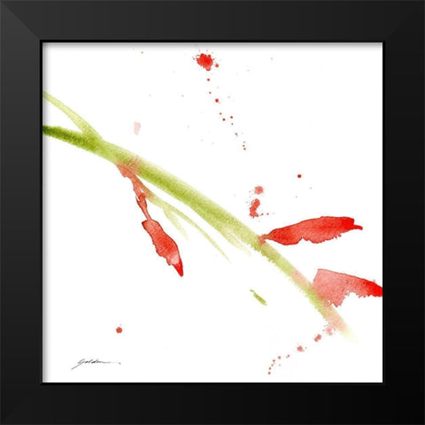 New Beginnings Black Modern Wood Framed Art Print by Golden, Sheila