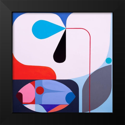 Crescendo Black Modern Wood Framed Art Print by Griese, Marion