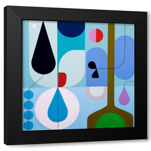 Hush Black Modern Wood Framed Art Print by Griese, Marion
