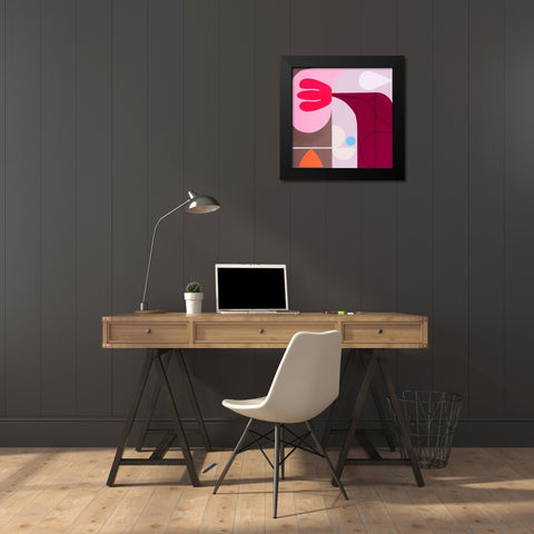 Interlude Black Modern Wood Framed Art Print by Griese, Marion