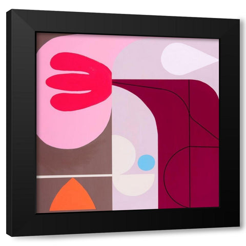Interlude Black Modern Wood Framed Art Print by Griese, Marion