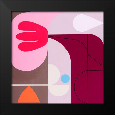 Interlude Black Modern Wood Framed Art Print by Griese, Marion