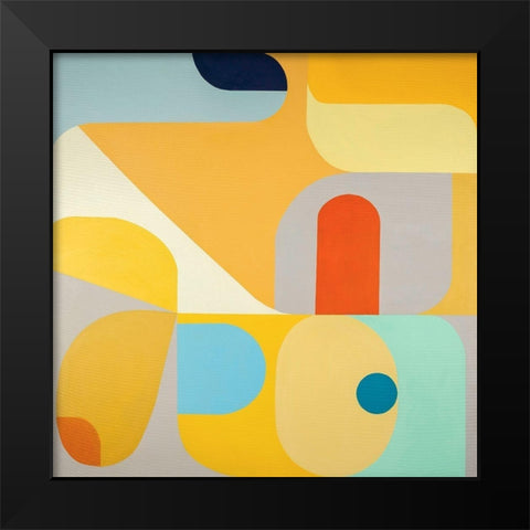 Slant of Light Black Modern Wood Framed Art Print by Griese, Marion