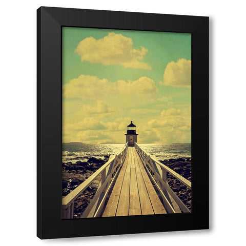 The Lighthouse Black Modern Wood Framed Art Print with Double Matting by Grippo-Pike, Carrie Ann