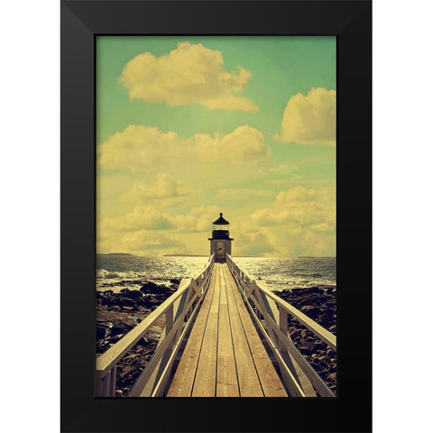 The Lighthouse Black Modern Wood Framed Art Print by Grippo-Pike, Carrie Ann