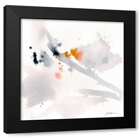 Journey Black Modern Wood Framed Art Print by Golden, Sheila