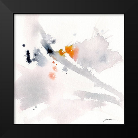 Journey Black Modern Wood Framed Art Print by Golden, Sheila