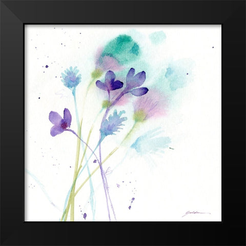 Quiet Before The Storm Black Modern Wood Framed Art Print by Golden, Sheila