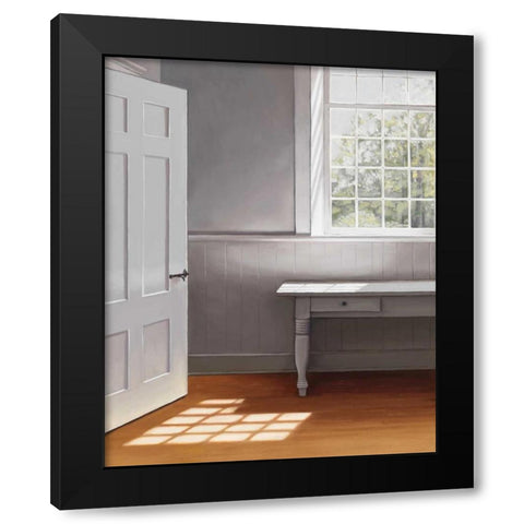 Open Door Black Modern Wood Framed Art Print by Gobin, Carol