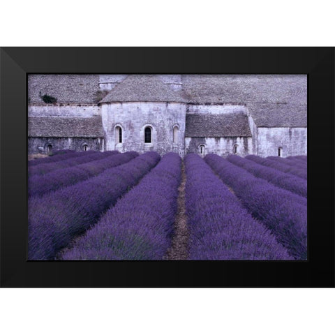 Lavender Abbey Black Modern Wood Framed Art Print by Gawlowski, Greg