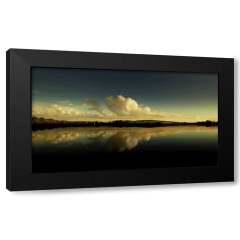 Cloud Reflection Black Modern Wood Framed Art Print by Goncalves, Adelino