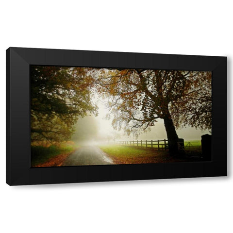 The Fog Black Modern Wood Framed Art Print with Double Matting by Goncalves, Adelino