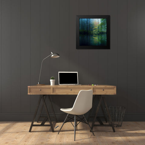 The Forest Black Modern Wood Framed Art Print by Goncalves, Adelino
