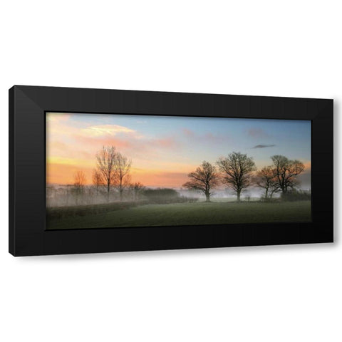 The Mist Black Modern Wood Framed Art Print by Goncalves, Adelino