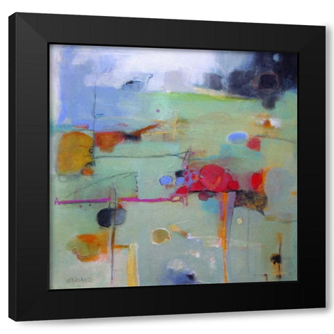 The In-Between Black Modern Wood Framed Art Print by Gaziano, Dorothy