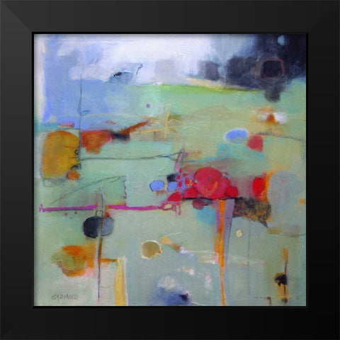 The In-Between Black Modern Wood Framed Art Print by Gaziano, Dorothy