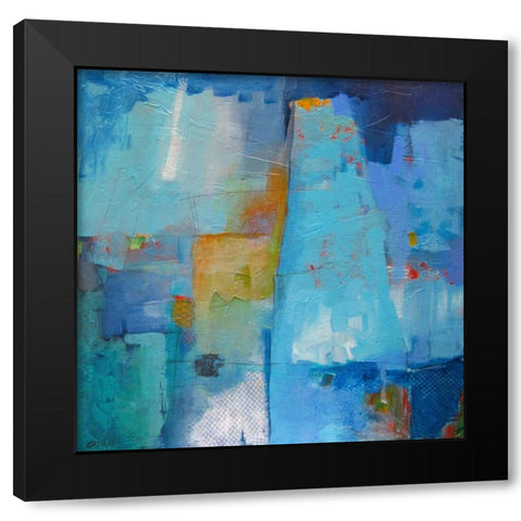 Juxtaposition Black Modern Wood Framed Art Print with Double Matting by Gaziano, Dorothy