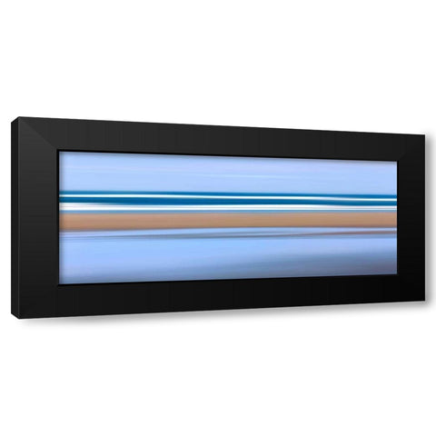 Pacific Stripes Black Modern Wood Framed Art Print by Gendreau, Katherine