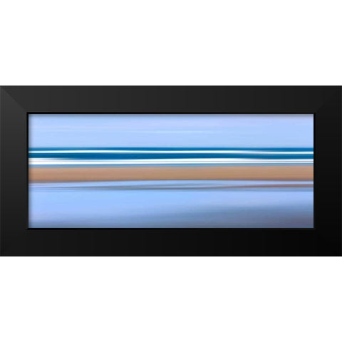 Pacific Stripes Black Modern Wood Framed Art Print by Gendreau, Katherine