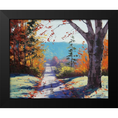 Autumn Delight Black Modern Wood Framed Art Print by Gercken, Graham