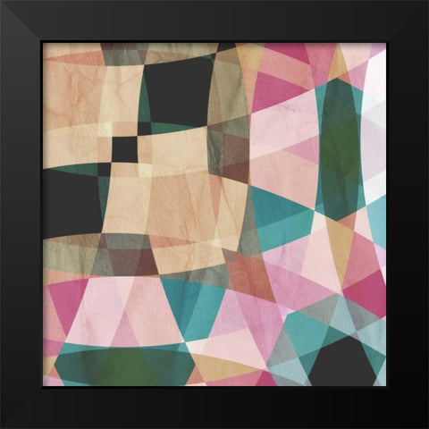 Geometric Design 2 Black Modern Wood Framed Art Print by GraphINC Studio