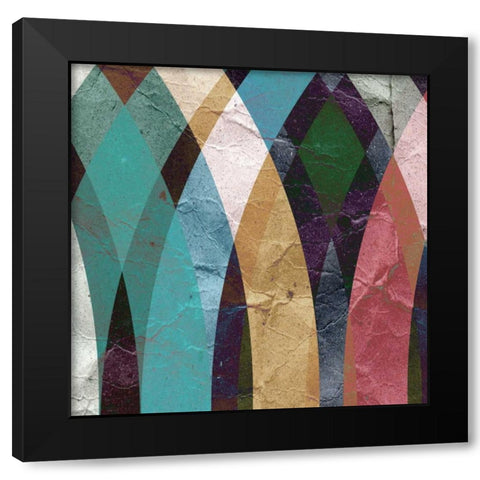Geometric Design 3 Black Modern Wood Framed Art Print by GraphINC Studio
