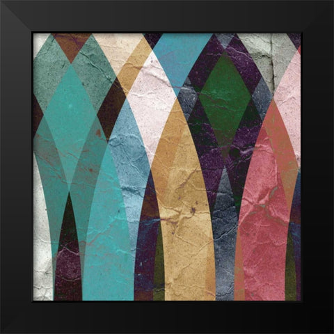 Geometric Design 3 Black Modern Wood Framed Art Print by GraphINC Studio